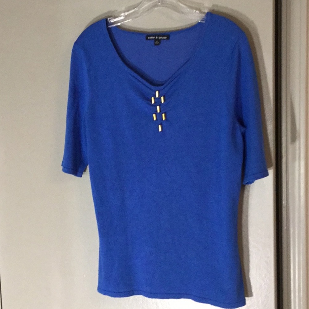 Cable and Gauge designer Lady’s top; Medium.